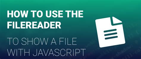 How To Use The Filereader To Show A File With Javascript Digital Godzilla