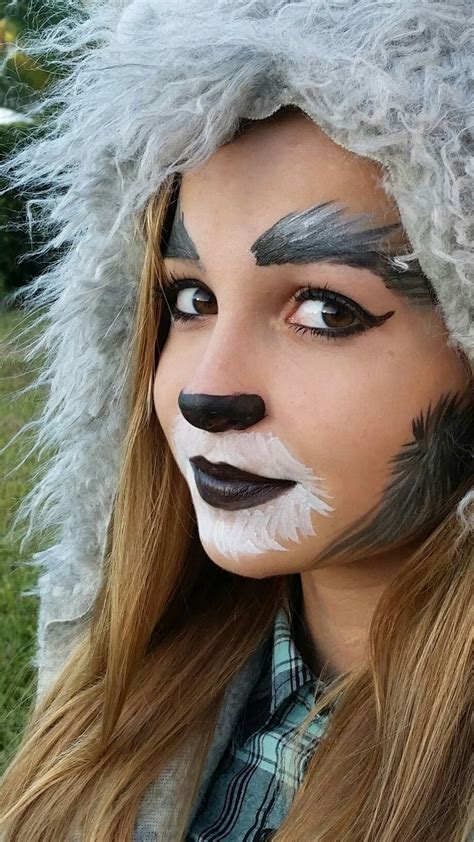 Werewolf Beginner Wolf Face Paint Easy Wolf Makeup Werewolf Makeup