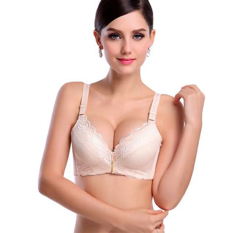 Female Underwear Small Breast Push Up Bra Minimizer Deep Vs 5cm Thick Padded Brassiere Lace Bras