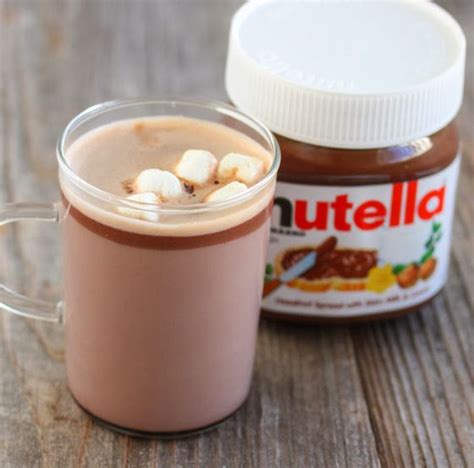 Nutella Hot Chocolate Heat Up 1 C Whole Milk And Then Add 1 1 2 Tblsp Nutella Stir And Enjoy