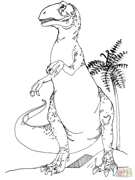 Disegno Di Allosaurus Dinosauro Del Giurassico Da Colorare Disegni