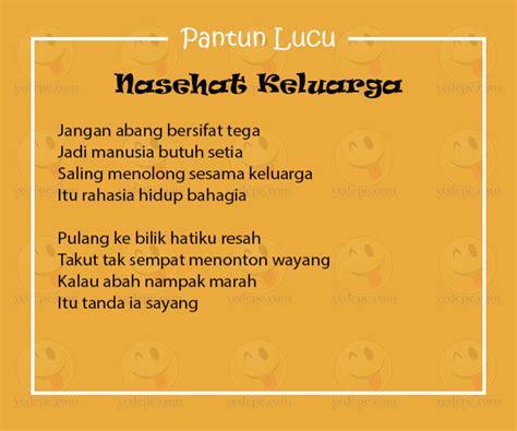 Contoh Pantun Lucu Malaysia Bernuansa Kekeluargaan dan Persahabatan - YEDEPE.COM