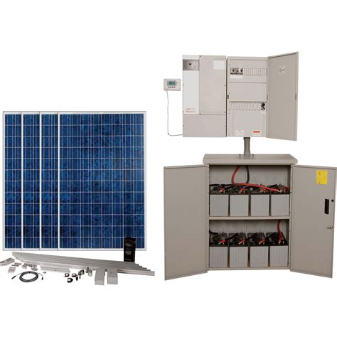 Bps 6000 Watt 8 Battery Backup Solar Power System With 4 Solar Panels