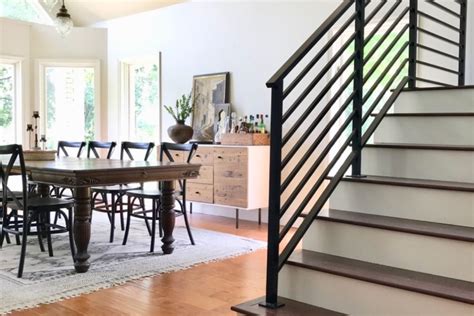 Black Metal Stair Railing Interior Home Design Ideas