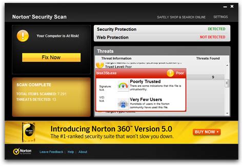 Norton Security Scan Norton Internet Security