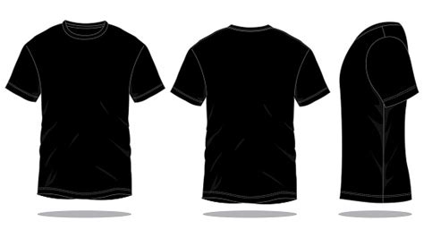 Ilustración De Camiseta Negra Vector Para Plantilla Y Más Vectores