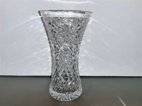 8 Vintage Retired Waterford Glandore Vase Beautiful Crystal Flared Top