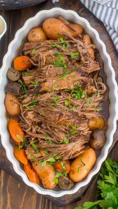 Best Ever Instant Pot Pot Roast Video Sweet And Savory Meals