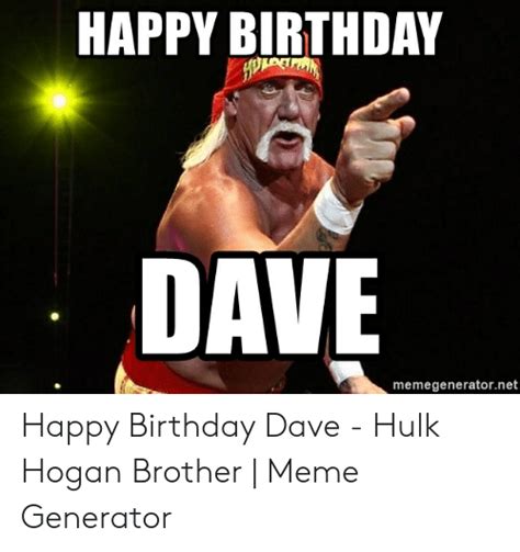 Happy 60th Birthday Dave Meme Happy Birthday Meme