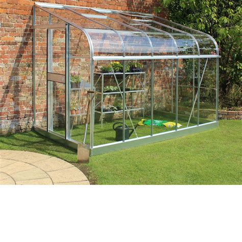 Bandq Metal 10x6 Toughened Safety Glass Lean To Greenhouse Departments Diy At Bandq