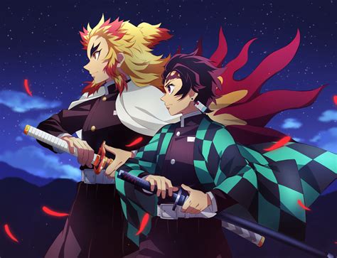 1452x1112 Kyojuro Rengoku And Tanjiro Kamado 4k Demon Slayer 1452x1112