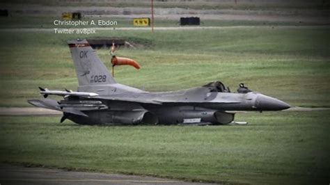 Video A Pilot Ejected From An F 16 Fighter Jet That Caught Fire During