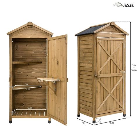 Garden Outdoor Wooden Storage Sheds Fir Wood Lockers