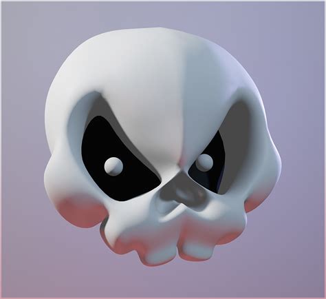 Artstation Stylized Skull