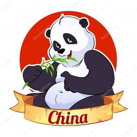 Cute China Panda — Stock Vector © Yavi 57076847