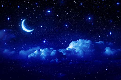 The Best Beautiful Night Sky With Stars And Moon Wallpaper References