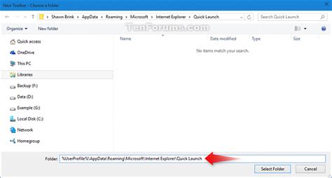Add Or Remove Quick Launch Toolbar In Windows 10 Windows 10 Tutorials