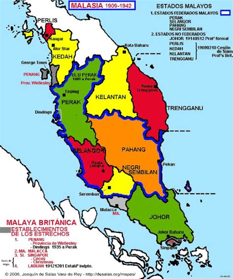 Hisatlas Mapa De Malaya 1942
