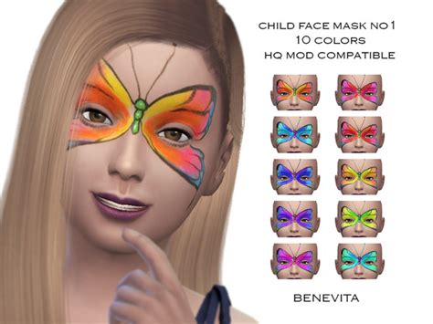 The Sims Resource Child Face Mask No1 Hq