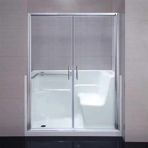 Replacing a bath for a shower enclosure. Seguira Walk-in Shower 8 mm Tempered Glass Door Tub ...