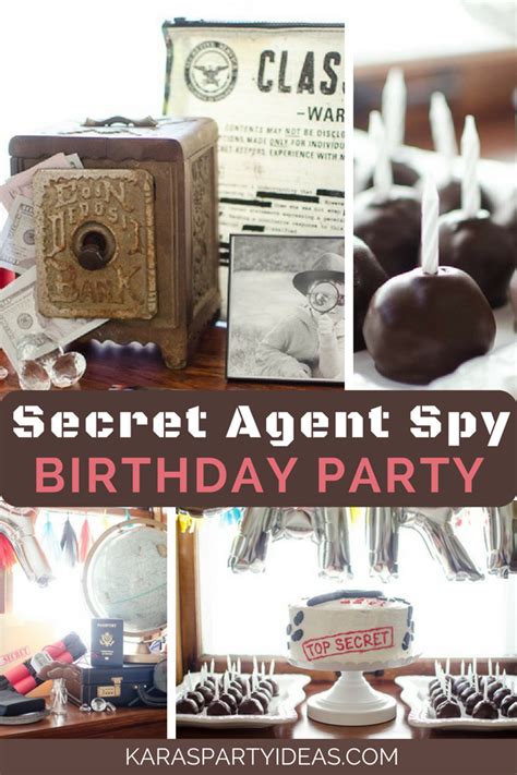 3 short birthday wishes and messages. Kara's Party Ideas Secret Agent Spy Birthday Party | Kara ...