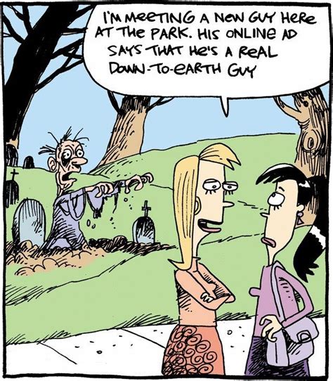 i m meeting a new guy here zombie humor halloween funny zombie cartoon