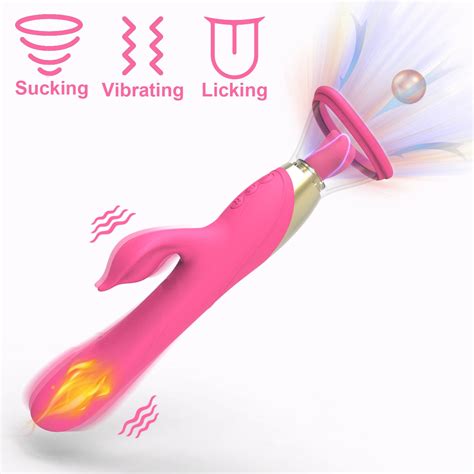 Ayiyun Sex Toys Sucking Rabbit Vibrator With Tongue Licking Adult Toys For Women Pleasure G