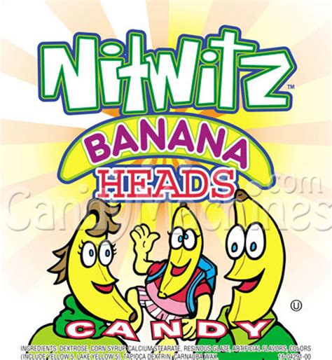 Nitwitz Banana Heads Candy 18000 Ct