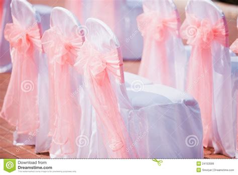 Jimmy harper background actor/fashion stylist. Wedding Chairs Cover With Pink Bows Stock Image - Image of ...