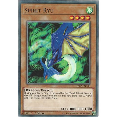 Yu Gi Oh Trading Card Game Spirit Ryu Ss02 Ena08 Speed Duel Common