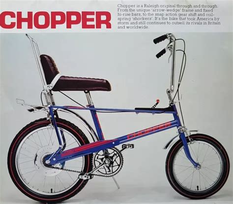 Raleigh Chopper Mk1 And Model Sales Advert 1972 £395 Picclick Uk