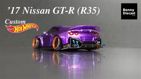 17 Nissan Gt R R35 Hot Wheels Custom Youtube