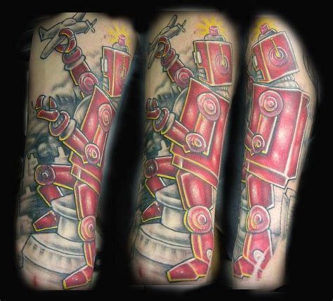 Robot Tattoo Robot Tattoo Tattoos Vintage Robots