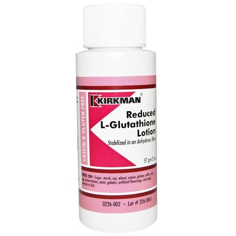 Kirkman Labs Reduced L-Glutathione Lotion 2 oz (57 g ...