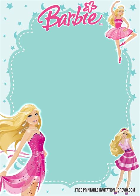 FREE PRINTABLE Barbie Dream House Birthday Invitation OFF