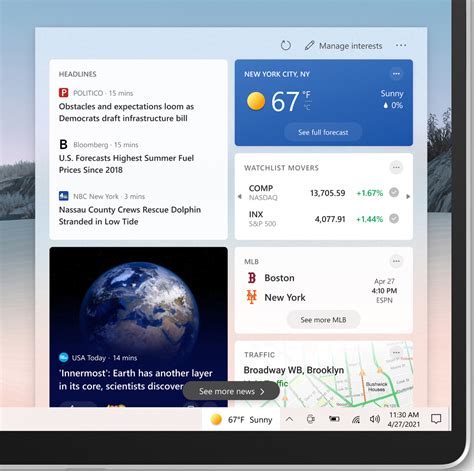 Windows 10 News And Interests Taskbar News Feed Rolling Out Worldwide