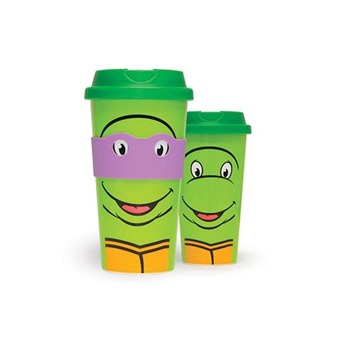 Teenage Ninja Mutant Turtles Insluated Plastic Travel Mug Cups With