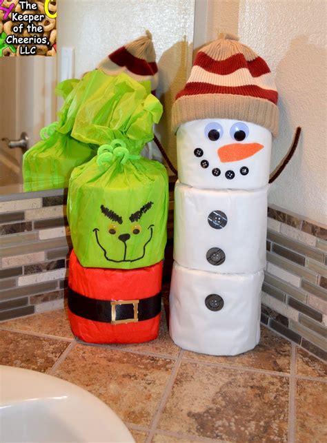 The Keeper Of The Cheerios Toilet Paper Snowman Craft Funny Christmas