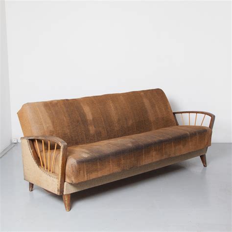 Vintage Sofa Bed For Reupholstery ⋆ Neef Louis Design Amsterdam