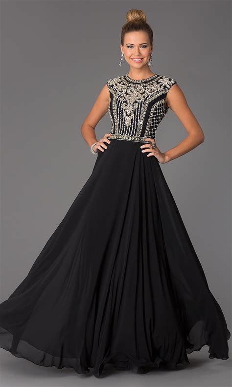 Long Beaded Prom Dress, JVN24413 by Jovani