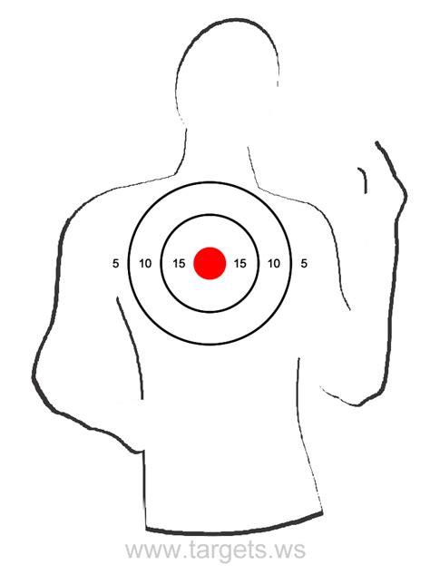 Human Printable Shooting Targets Customize And Print