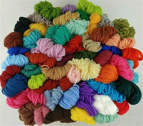 Aunt Lydias Heavy Rug Yarn 75 Colors 60 70 210 Yd Skeins Polyester Vtg