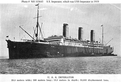 Civilian Ships Imperator German Passenger Liner 1913