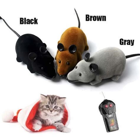 New Remote Control Rc Rat Mouse Mice Wireless For Cat Dog Pet Toy