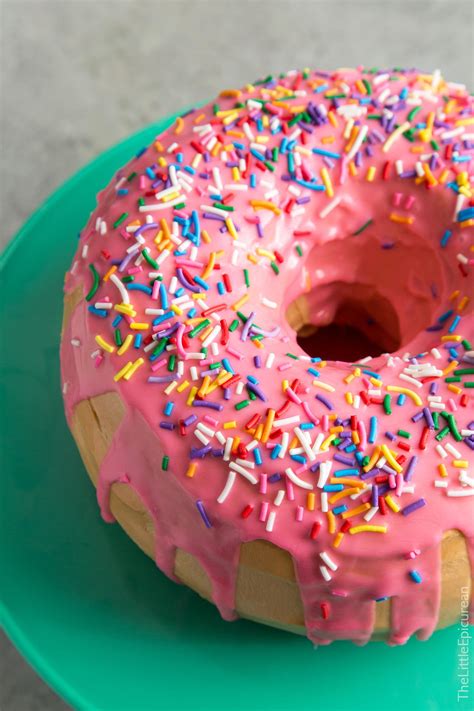 Giant Donut Cake Homer Simpson Sprinkles Donut The Little Epicurean