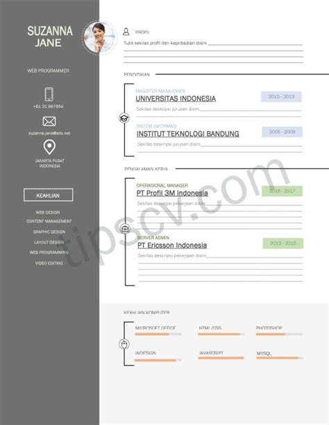50+ best cv & resume templates of 2018 design shack via. Download Contoh CV Doc (Format cv .doc/word) Gratis