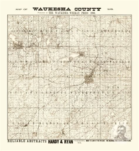 🗺️ Waukesha County Wisconsin 1873 Land Ownership Map Old Map Of The