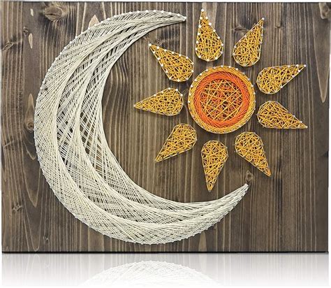 Diy String Art Kit Sun And Moon String Art Kit Sun And Moon Decor
