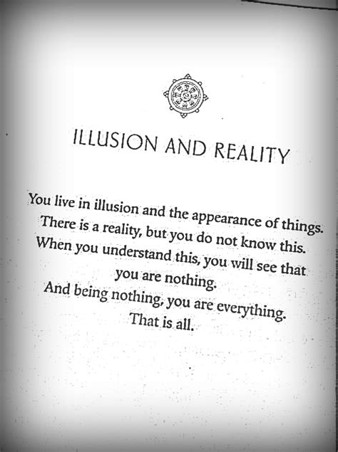 Illusion And Reality Illusions Quotes Reality