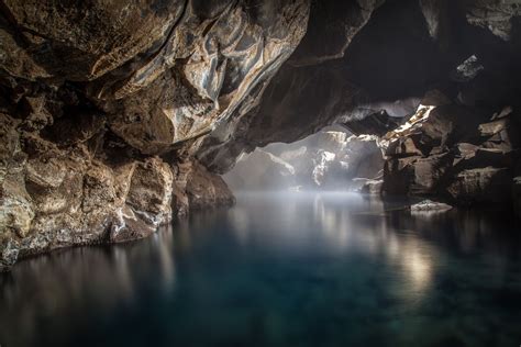 Wallpaper Sunlight Water Rock Nature Reflection River Cave